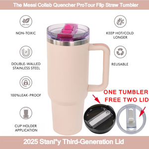 RTS & カスタムロゴ-メッシX 40oz STANLY Quenchr ProTour 100% リークプルーフタンブラーフリップストローふた付き革新的なあなたのカップをカスタマイズ - Product Image 2