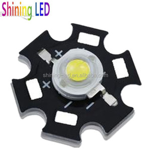 Bridgelux Epistar Sanan Chip 3000K 4000K 5500K 6500K 10000K-15000K <strong>1W</strong> 5W 3W High Power <strong>LED</strong> Diode with <strong>Star</strong> PCB Heatsink Base - Product Image 1