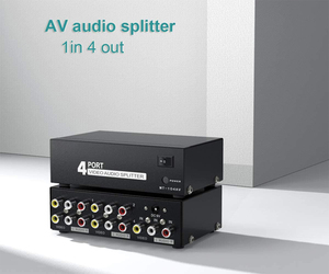 4 Way AV RCA <strong>Switch</strong>, 4 in <strong>1</strong> Out Composite Video L/R <strong>Audio</strong> Switcher Selector Box for DVD Player, SNES, N64, PS2/3 Game Consoles - Product Image 4