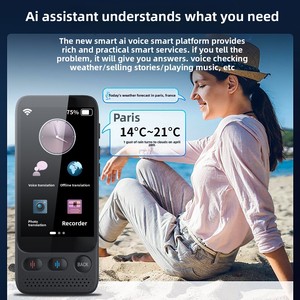 S09 Smart AI Translator Tragbare Echtzeit-Sprach übersetzung Sprach-Touchscreen Android für globale Geschäfts reisen - Product Image 2