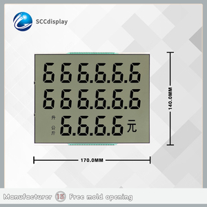 SJXD-H63435T Display digitale personalizzato a 7 segmenti HTN dispenser carburante convenienti per lo schermo dello strumento moduli LCD - Product Image 4