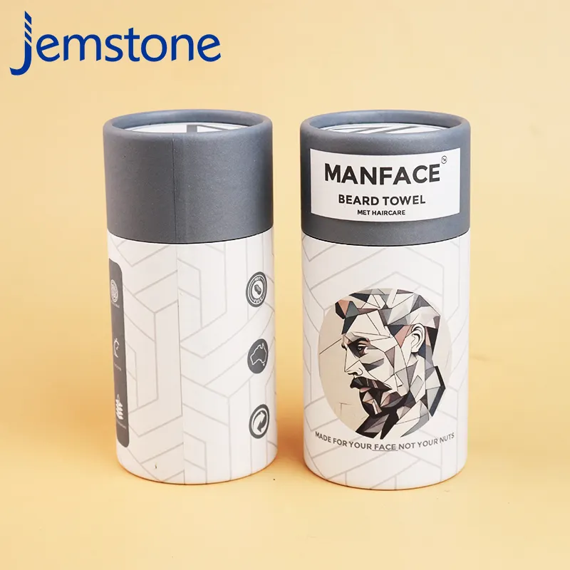 Kunden spezifischer runder Kraft papier zylinder für T-Shirt Seiden schal und Tee verpackung für Kleidung und kosmetische Geschenk box