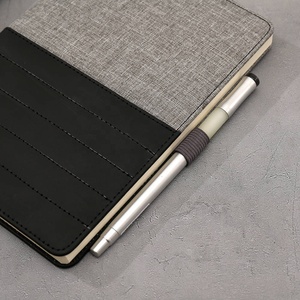 Cuaderno de diario con cubierta encuadernada con lazo para bolígrafo y cierre elástico/banda 2025 recién llegado muestra gratuita personalizada A5 Lino de tapa dura - Product Image 2