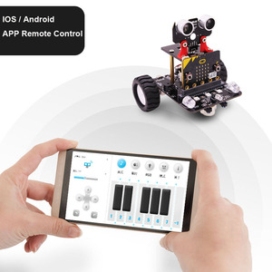 Yahboom Micro: Bit Smart Robot Car Kit Python-Programmier-Lernkit Kompatibel mit BBC Micro: Bit V2/V1.5
