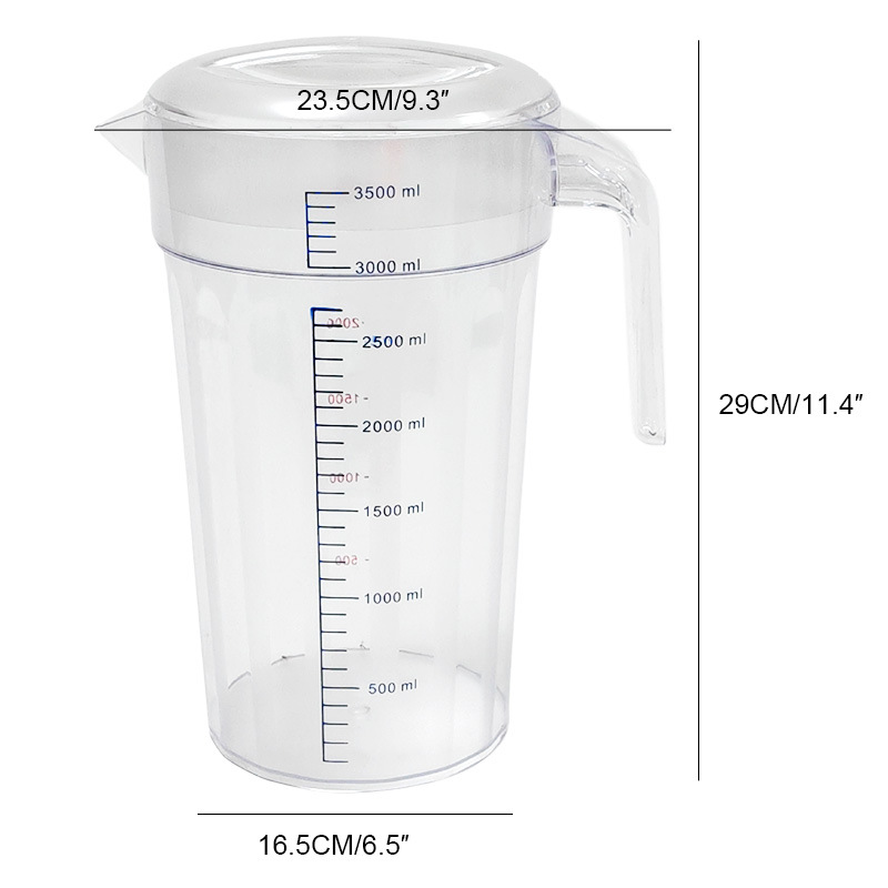 3.5L water bottle lid, transparent
