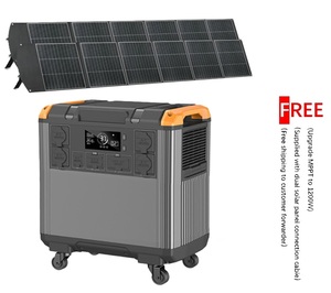 Estación de energía portátil de 3000W USB tipo C DC AC salidas fuente de energía Solar accesible para el hogar coche al aire libre Camping MPPT - Product Image 1
