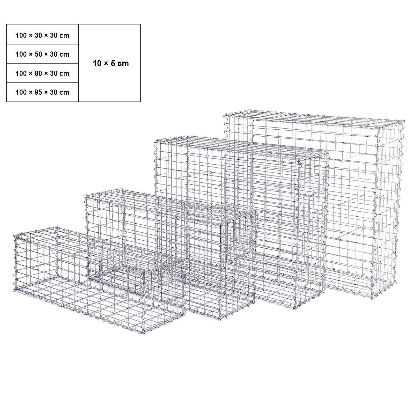 2x1x1m rio banco tecido gabião hexagonal malha gabião cesta pedra gaiolas