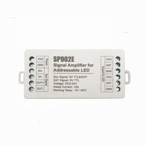 Усилитель сигнала SP902E 5V-TTL RS485 адресуемый RGB IC Светодиодная лента расширитель SPT сигнал суб-контроль усилитель DC5-24V - Product Image 4