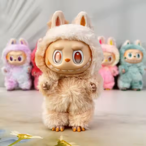 Scannable Blind Mystery Boxes Labubu V3 Gradient Color Plush Doll Pendant Series Anti-counterfeiting Animals <strong>Verification</strong> <strong>Code</strong> - Product Image 2