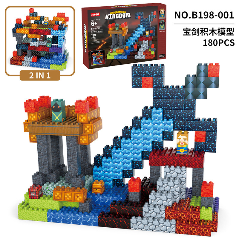 B198-001 Bloques de construcción de espada - 180 piezas - 900 g