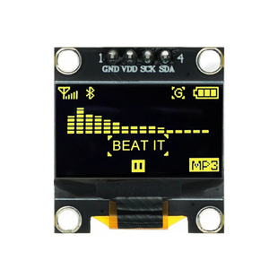 10PCS 4-polig 7-polig Weiß/Blau/Gelb Blau Farbe 0,96 Zoll 128 X64 OLED-Anzeige modul 0,96 "IIC I2C SPI Comm unicate - Product Image 5