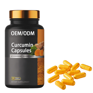 แคปซูลขมิ้นชัน OEM/ODM พร้อมสารสกัดจากหญ้าฝรั่นอาหารเสริมแมกนีเซียมเคอร์คูมินสำหรับบรรเทาความเครียด - Product Image 3