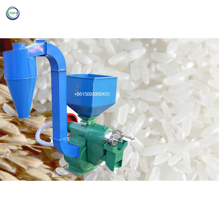 Çok fonksiyonlu mısır ve pirinç freze çift hava kanalı pirinç değirmen makinesi pirinç işleme makineleri