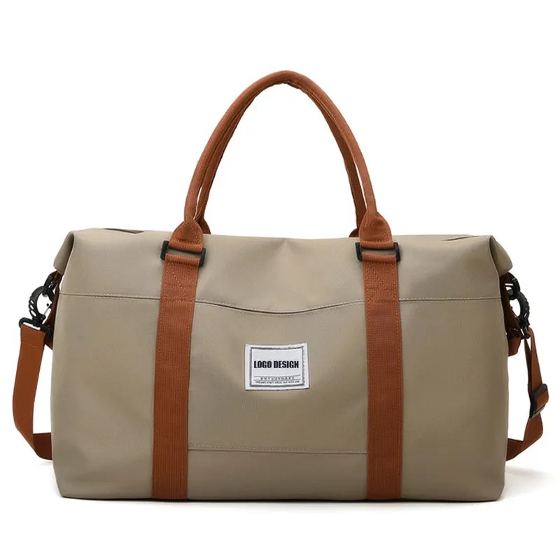 Personalizable Eco-Friendly lona de algodón de viaje Duffle fitness Bag para hombres y mujeres
