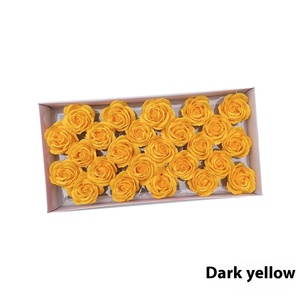מתנת חתונה רומנטית מתנה 25pcs התבולבל בעבודת יד אמבטיה גדולה סבון ורדים משומר פרחים טבעיים