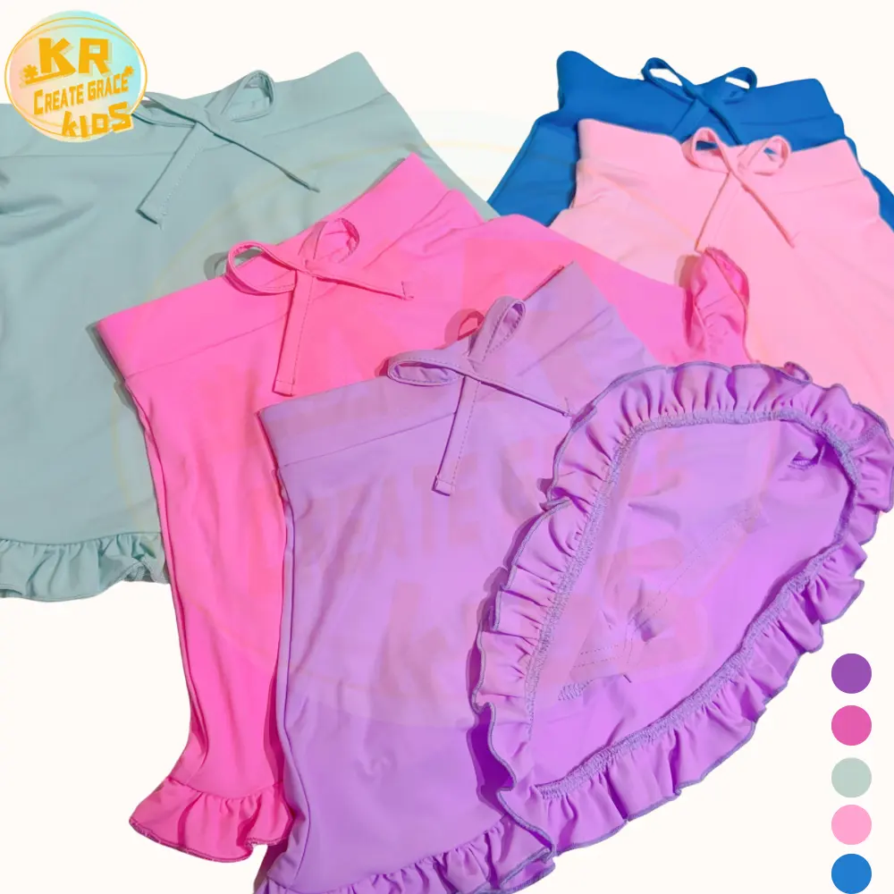 Ropa deportiva de tulipán para niña de color personalizado, faldas para jóvenes, vestido de tenis, pantalones cortos de mariposa para niños y adultos