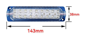 ไฟ LED โมดูลเตือนรถยนต์18ชิ้น,ไฟ LED โมดูล IP65สำหรับรถบรรทุกรถจักรยานยนต์2700K 6500K DC 12V 24V - Product Image 2