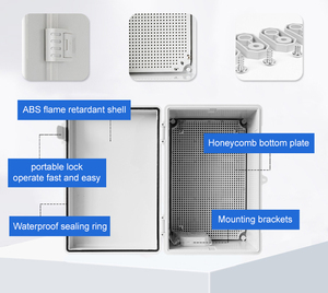 Zcebox กล่องขั้วต่อไฟฟ้ากล่องเชื่อมต่อพลาสติก ABS พลาสติกกันน้ำ - Product Image 3