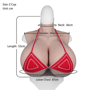 Realistische Silikon brust bildet künstliche gefälschte Brüste Riesige Z-Tasse Brustplatte - Product Image 4