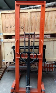 Carretilla elevadora apiladora manual hidráulica Manual de 1000kg, equipo de manejo de movimiento de nueva condición para restaurante minorista, acero eléctrico - Product Image 5