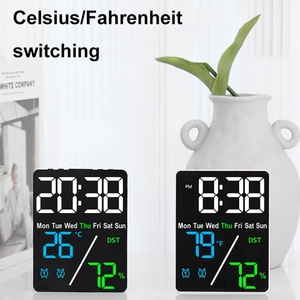 Fabrik preis Multifunktion ale Temperatur-/Feuchtigkeit anzeige Elektronischer Wecker - Product Image 5