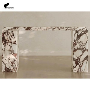 Tostone nội thất đồ nội thất calacatta Viola đá cẩm thạch tự nhiên lối vào giao diện điều khiển bảng cho lối vào phòng khách nhà biệt thự trang trí - Product Image 6