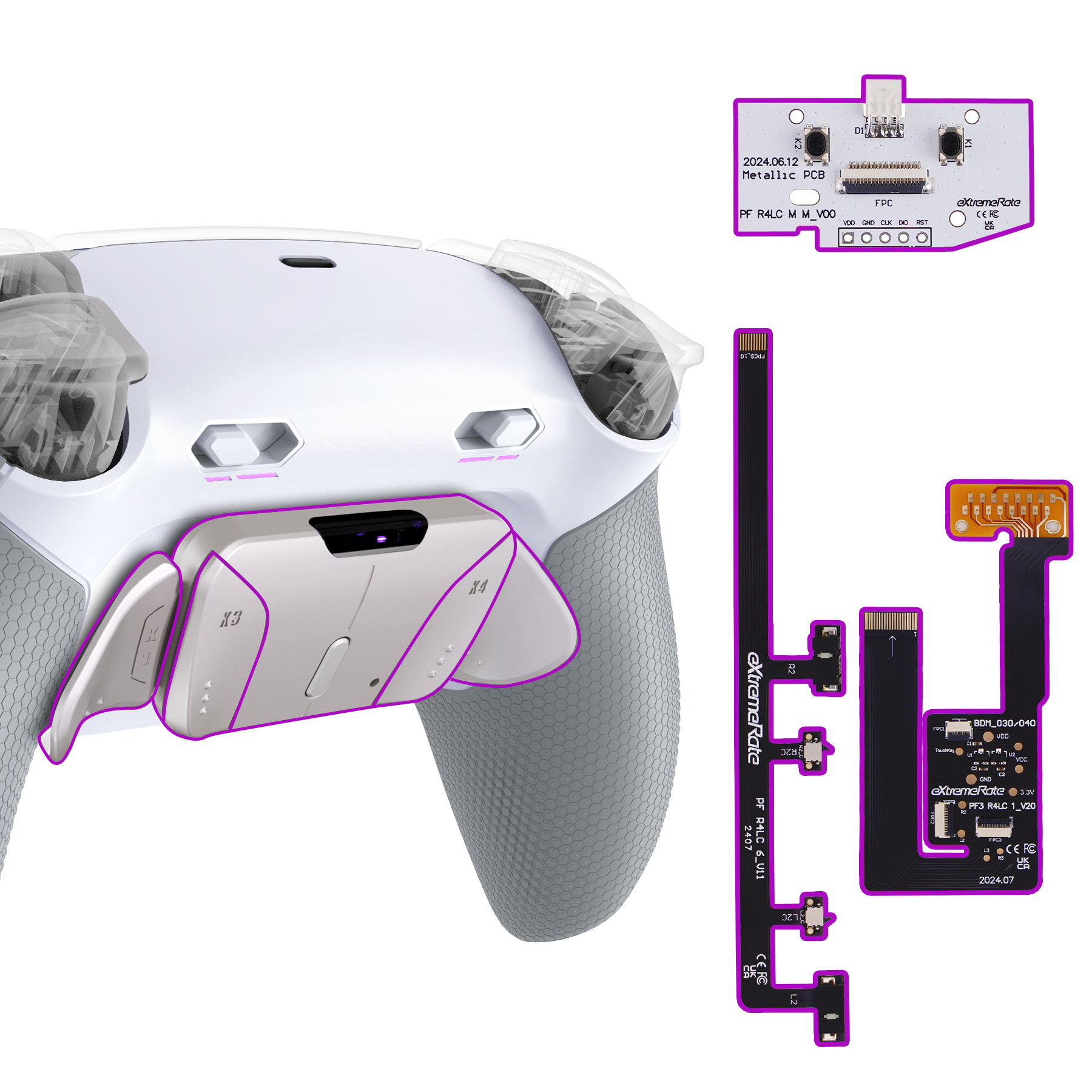 Rubberized White Gray HKCPFJ002M2