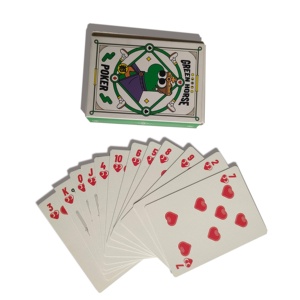 GREEN HORSE POKERカジノ防水カードデッキ防水ホログラフィックポーカー