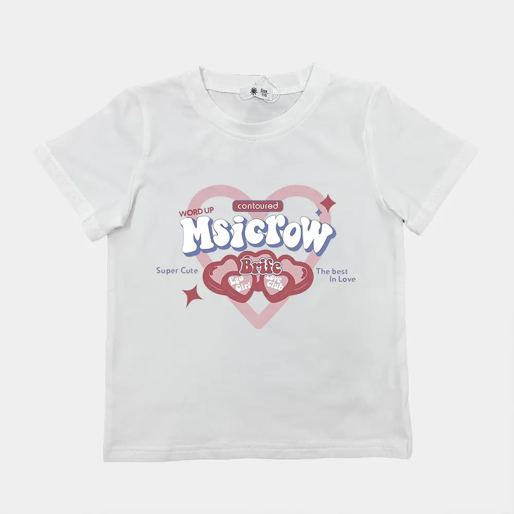 T-Shirt per bambini in cotone per bambini,
