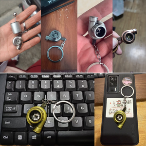 販促用ターボキーホルダーメタルスピニングターボチャージャー自動車用ミニカーパーツキーホルダー自動車部品キーリング - Product Image 6