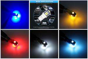 Bóng Đèn <span class=keywords><strong>LED</strong></span> Cho Ô Tô Đèn Tín Hiệu <span class=keywords><strong>LED</strong></span> <span class=keywords><strong>T10</strong></span> W5W 194 Đèn Đọc Sách Vòm Nội Thất Ô Tô Màu Trắng 12V 5050 SMD 7500K Đèn Nêm Hông Cốp Xe - Product Image 5