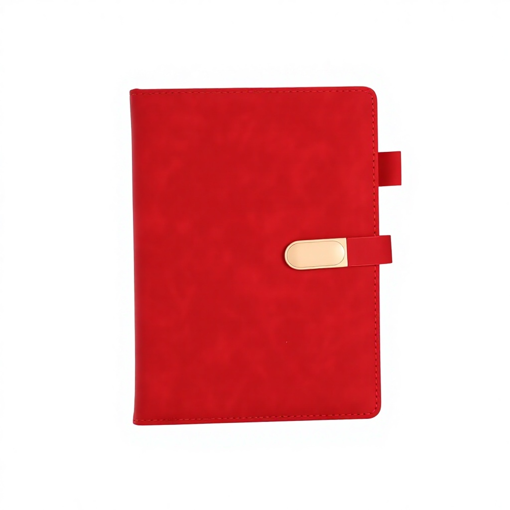 A5 ellipse Buckle --Red