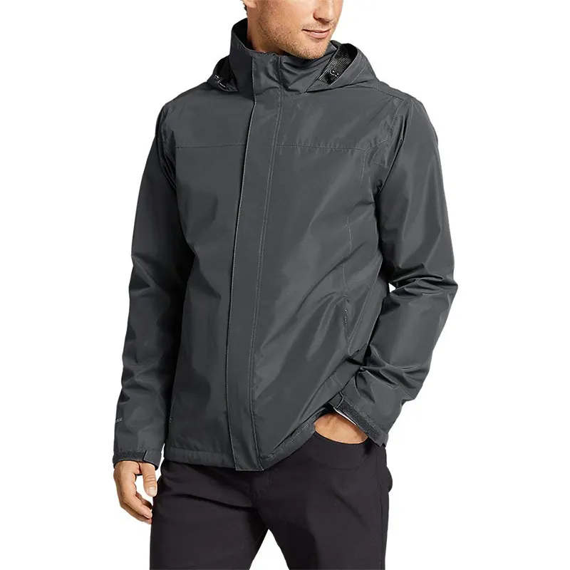Jaqueta corta-vento masculina, alta qualidade, personalizada, secagem rápida, corridas, com capuz, casual, esportiva, à prova d' água