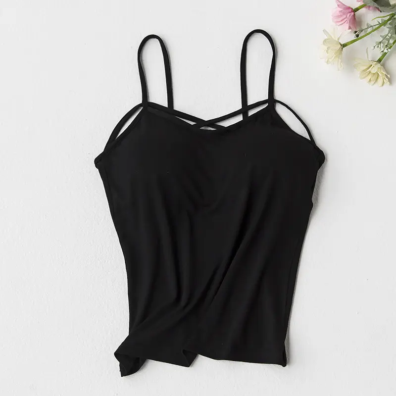 Top corto Sexy de verano para mujer, chaleco de pecho de algodón, Tops para mujer, camisola corta sin espalda para niñas, Top breve a la moda, ropa para mujer