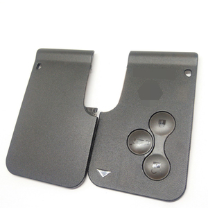 Topbest 3 Button Smart <strong>Key</strong> Car <strong>Key</strong> Fob Card for R-enault C-lio L-ogan M-egane 2 3 Koleos S-cenic Card Case Shell with Small <strong>Key</strong> - Product Image 2