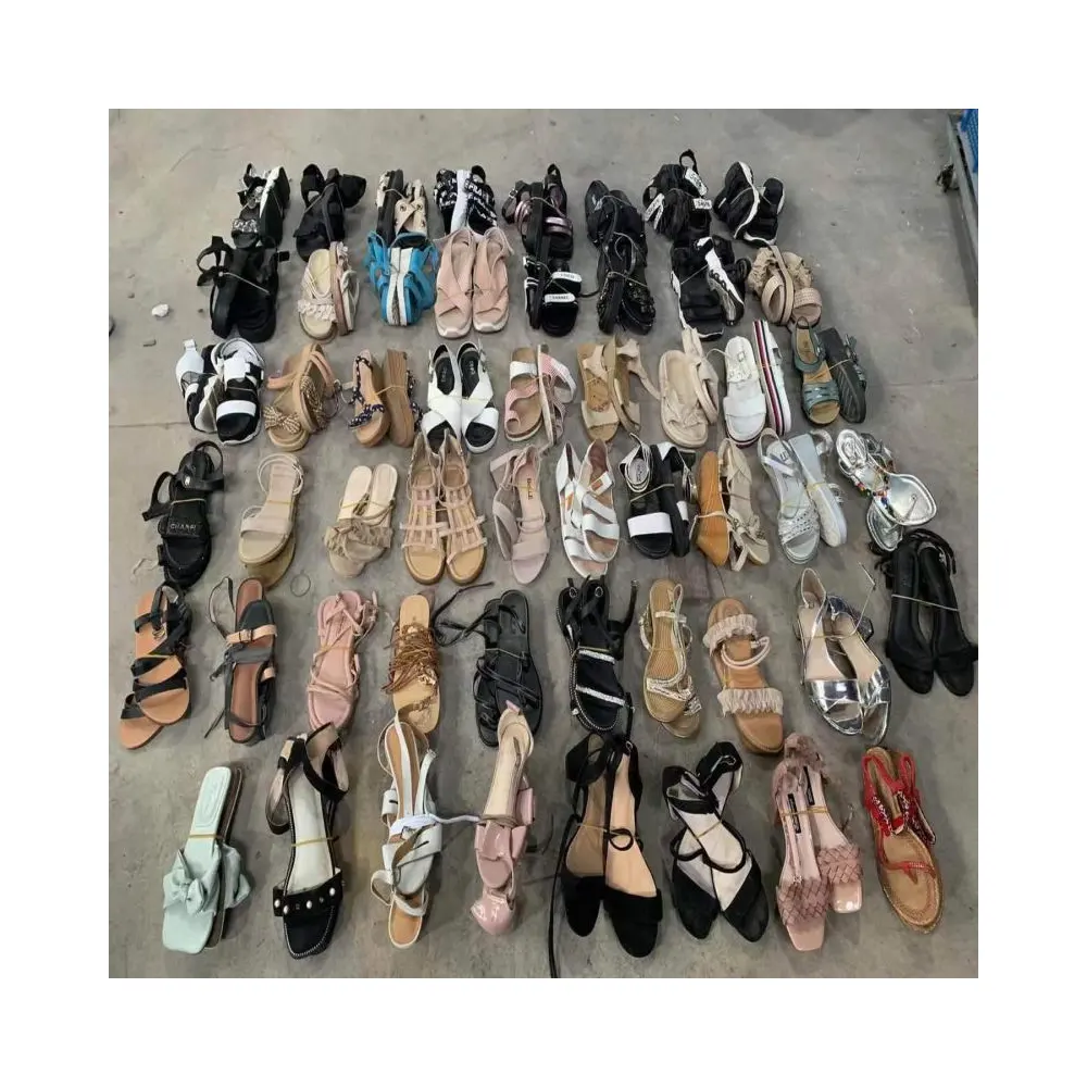 Chaussures d'occasion bon marché bas S14 sandales mixtes pour femmes chaussures d'occasion universelles