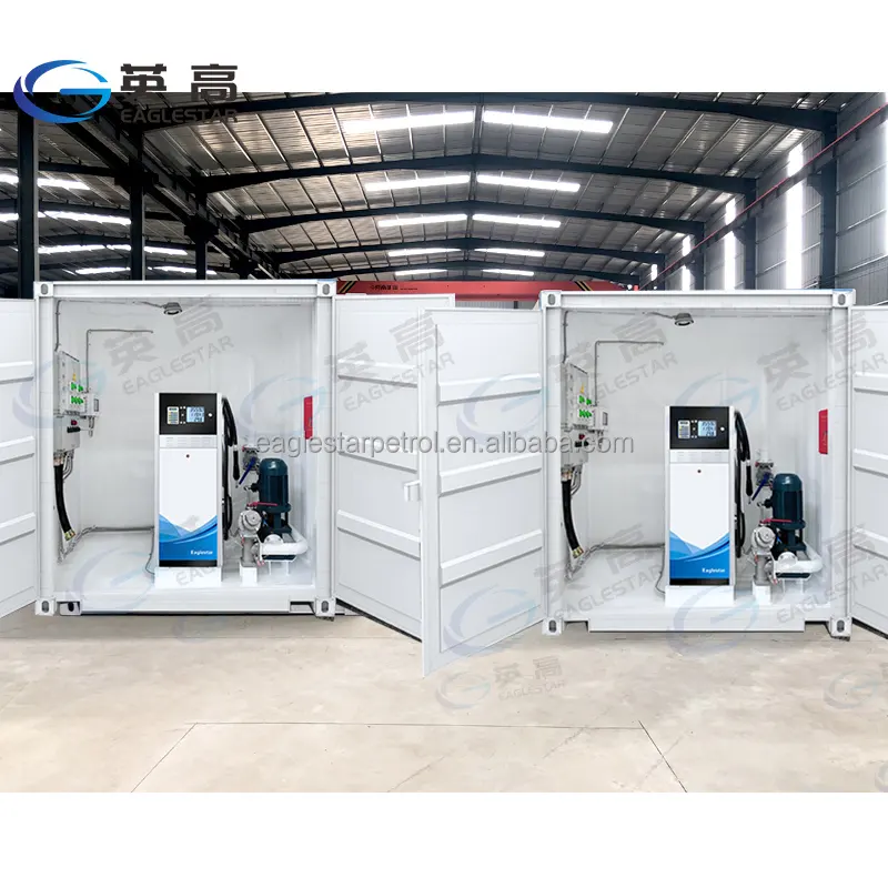 Mini Gas Station Double Layer Steel Structure Clients Customization LPG Gas Dispenser Lpg Filling Station