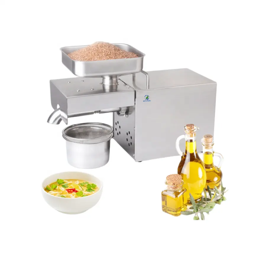 Heat Cold Home Oil Press Machine Soy Bean Peanut Walnut Seed Oil Presser Pressing Machines High Oil Extraction