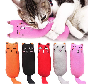 Venta al por mayor de ratones de dibujos animados interactivo resistente a mordeduras relleno mascota gatito gato dentición masticar hierba gatera juguete con hierba gatera - Product Image 5