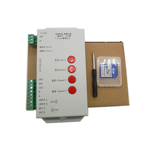 5-24V T1000S SD kart LED piksel denetleyici WS2812B WS2811 RGB LED şerit programlanabilir yazılım - Product Image 6