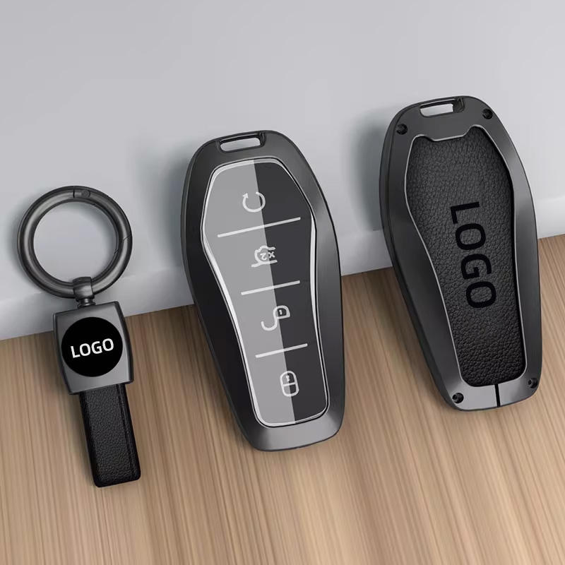 Étui C-Key + Courte Lanière en Cuir