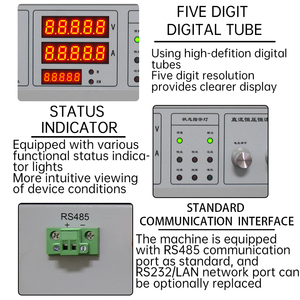 Fuente de alimentación de laboratorio ajustable 10V-5000A Fuente de alimentación de CC de conmutación de alta potencia para entrada LED 110V/220V - Product Image 3