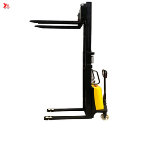 Facile da caricare/scaricare Pallet Semi-elettrico Stacker con sollevamento da 3000mm di 1.5 tonnellate di capacità Pallet elettrico sollevatore - Product Image 4