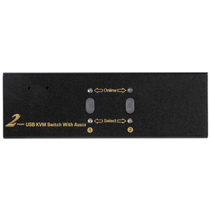 VCOM VGA KVM Switch para computadora dual para monitorear 2 en 1 Out 1080P 60Hz Video USB Selector Box