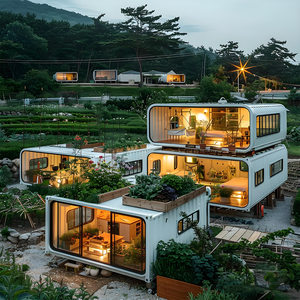 Casa modular contenedor de estructura de acero | Edificio prefabricado personalizable con diseño de paquete plano desmontable | Certificado ISO - Product Image 2