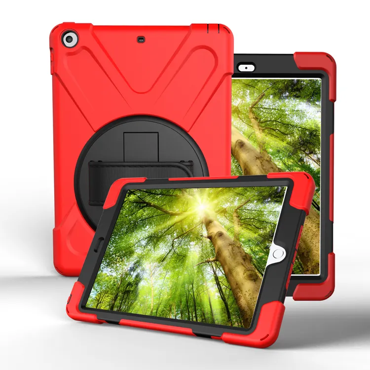 Kunden spezifische Silikons chutz hülle des Herstellers mit Ständer design für iPad 5./6.