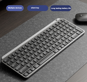 Multi-Device Rechargeable Compact Full Size Bluetooth <strong>Keyboard</strong> Wireless <strong>Keyboard</strong> with <strong>Numeric</strong> Keypad for MacBook Laptop iPad - Product Image 2
