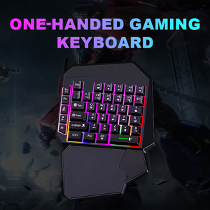 PC RGB Backlit Mini Gaming <strong>Keyboard</strong> <strong>With</strong> 35 Keys Left Hand One-Handed Keypad Wired USB <strong>Keyboard</strong> - Product Image 3