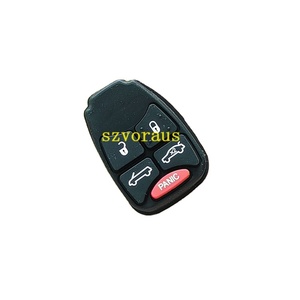 Chry-sler 4 + 1 düğmeler kauçuk yedek Fob araba anahtar kovanı küçük panik butonu ile Dodge Dakota Durango şarj için - Product Image 1