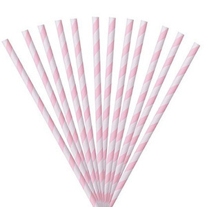 16 pailles roses